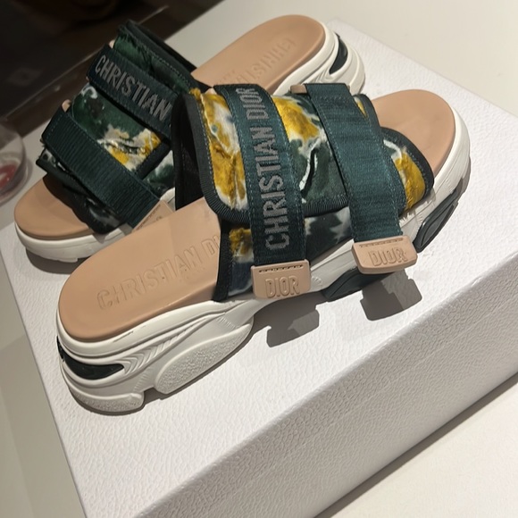 Christian Dior D-Wander color Camouflage Tie Cypress Green size: 38 - Picture 3 of 10